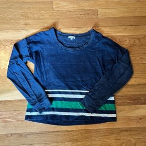 Splendid stripe sweatshirt